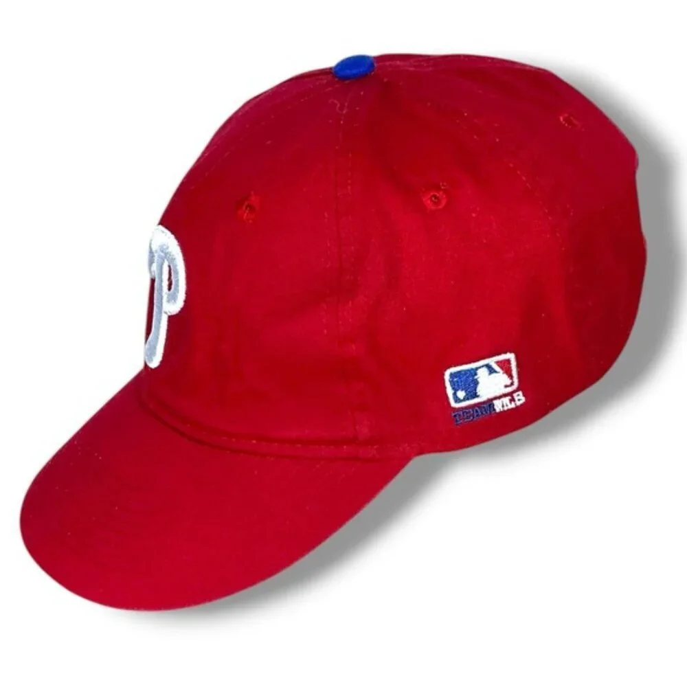 Philly’s Baseball Cap Adjustable Red White Embroider Logo MLB OC Sport Youth OS